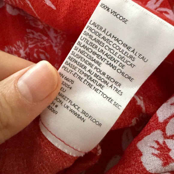 NEW FREE PEOPLE $128 RED COMBO BE THE ONE WIDE LEG JUMPSUIT, size 2 - Picture 5 of 13